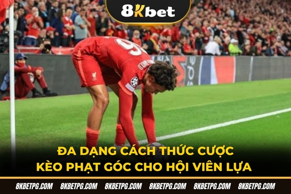 Đa dạng cách thức cược kèo phạt góc cho hội viên lựa chọn